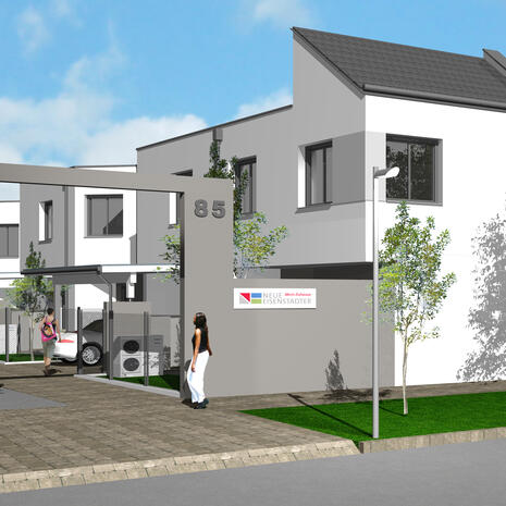 Parndorf, Hauptstraße - Schaubild